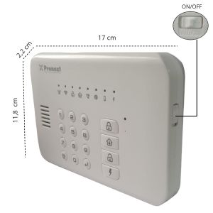 ALARMA DOMICILIARIA INALAMBRICA SMART WIFI + GSM WALA 3000 PRONEXT - Vista 6