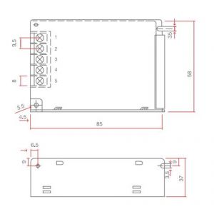 FUENTE LED SWITCHING 12V 3A 35W IP20 POWER SWITCH - Vista 2