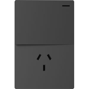 SET ARMADO 1 PUNTO Y TOMACORRIENTE MILAN GRIS MACROLED