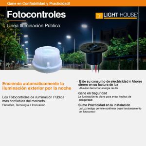 ZOCALO P/ FOTOCONTROL P/ ALUMBRADO 2200 W PUBLICO LIGHT HOUSE - Vista 3