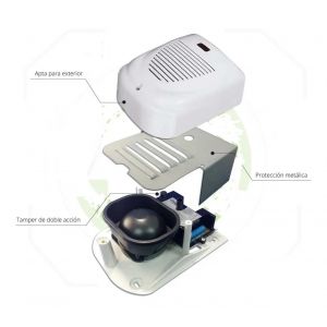 SIRENA DE EXTERIOR 12V 1 TONO ALTERNADOS PRONEXT - Vista 1