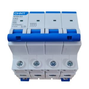 LLAVE TERMICA TETRAPOLAR 4X63A 6KA CURVA C CHINT - Vista 4