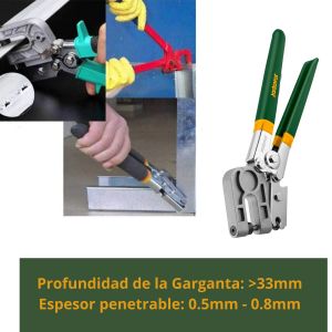 PINZA PUNZONADORA PERFILES DURLOCK HOJALATERIA 11 JADEVER - Vista 3