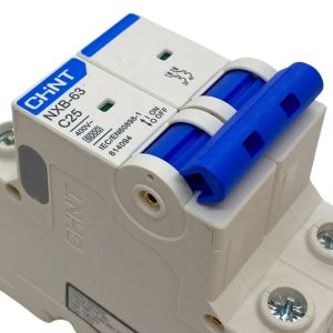 LLAVE TERMICA BIPOLAR 2X25A 6KA CURVA C CHINT - Vista 3