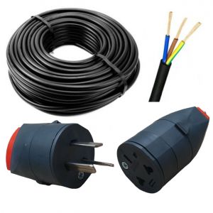 ALARGUE PROLONGADOR NEGRO 3X2.5 MM 20 MTS FICHAS RICHI