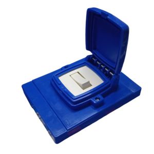 CAPSULADA SUPERFICIE 16 MIGNON 10X5 AZUL CON 1 INTERRUPTOR EXULTT - Vista 1