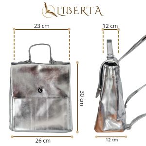 MOCHILA ECO CUERO MODERNA URBANA PAULA LIBERTA - Vista 13
