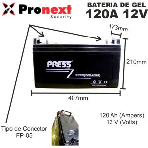 BATERIA DE GEL DE 12V 120 AH PRESS - Vista 1