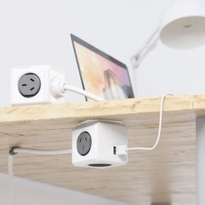 ALARGUE POWER CUBE 4 TOMAS + 2 TOMAS USB 2.1 C/ CABLE DE 1,5 MTS STAND BY - Vista 2