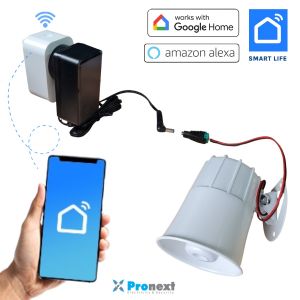 KIT ALARMA WIFI SMART PANICO SIRENA BLANCA 120DB SMART - Vista 1