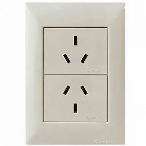 SET ARMADO TOMA CORRIENTE DOBLE 10A CAMBRE SIGLO XXII BLANCO