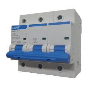 LLAVE TERMICA TRIPOLAR 3X125A 10KA CURVA C CHINT - Vista 1