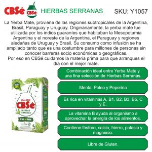 PAQUETE YERBA CBSE TRADICIONAL 1000 GR - Vista 1