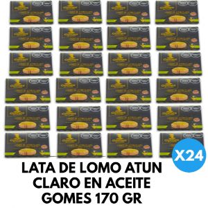 LATA DE LOMO ATUN CLARO EN ACEITE GOMES 170 GR X 24 UNIDADES - Vista 1