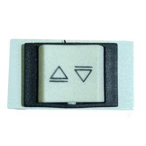 MODULO PULSADOR COMANDO DE CORTINA JELUZ PLATINUM BLANCO - Vista 1