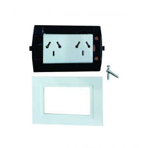 SET ARMADO TOMACORRIENTE DOBLE (1 MODULO) ESPECIAL LINEA URBANA EXULTT - Vista 2