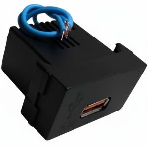 CARGADOR USB JELUZ PLATINUM 5V 3A (CARGA RAPIDA) SIMPLE NEGRO - Vista 1