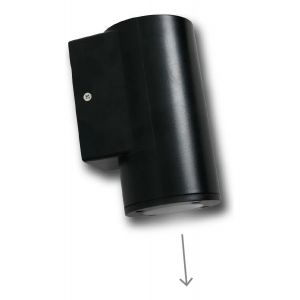 APLIQUES PARED DICRO REDONDO UNIDIRECCIONAL CANDELA COLOR NEGRO IP65 - Vista 3