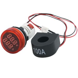 MINI VOLTIMETRO-AMP. DIGITAL COLOR ROJO - VOLTIMETRO-AMPERIMETRO TBCIN