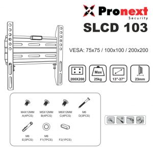 SOPORTE LCD SLCD103 DE 15" A 42" FIJO PRONEXT - Vista 2