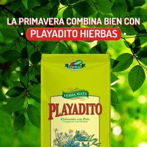 YERBA PLAYADITO C/HIERBAS 500 GR X 5 UNIDADES - Vista 5