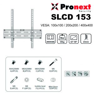 SOPORTE LCD SLCD153 DE 26" A 52" FIJO PRONEXT - Vista 2