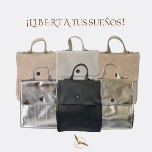 MOCHILA ECO CUERO MODERNA URBANA PAULA LIBERTA - Vista 36