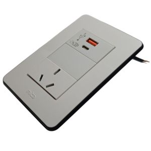 LLAVE TOMA 10A Y USB A / USB C CARGA RAPIDA JELUZ MITO BL/NG - Vista 1