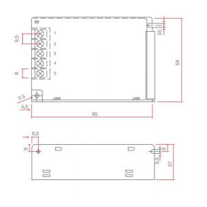 FUENTE LED SWITCHING 24V 1.5A 35W IP20 POWER SWITCH - Vista 2
