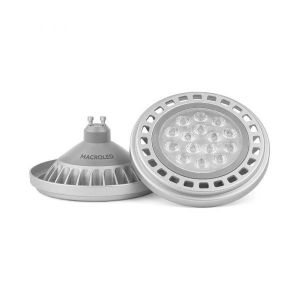 LAMPARA AR111 LED 15W 30º GU10 DIMERIZABLE ALUMINIO MACROLED - Vista 2