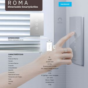 TECLA ROMA DIMER MACROLED 1 CANAL - Vista 1