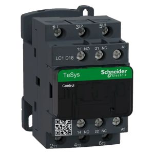 CONTACTOR LC1D 3P 18A 220VCA 7.5KW 1NA+1NC SCHNEIDER