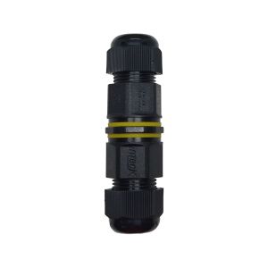 FICHA EMPALME IP65 3 PINES PROTECCION UV 1 ENTRADA 1 SALIDA 13.5A INTEK