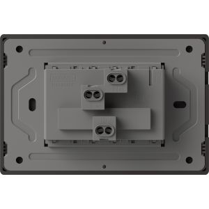 TOMACORRIENTE DOBLE MILAN GRIS MACROLED, AC 250V, 10A MAX. BASTIDOR METALICO - Vista 1