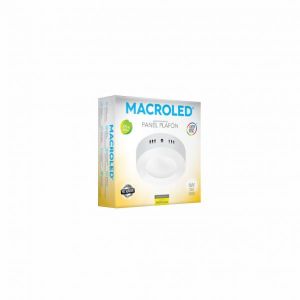 PANEL LED APLICAR REDONDO 6W MACROLED - Vista 1