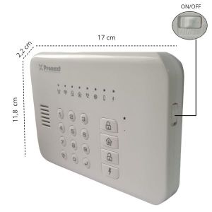 KIT 1 ALARMA 3000 INALAMBRICA WIFI + FREE APP CELULAR + GOOGLE HOME - Vista 2