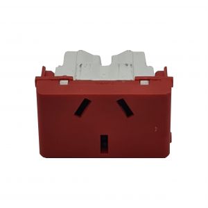 MODULO 1 TOMACORRIENTE TENSION DIFERENCIADA ROJO 10A LINEA URBANA EXULTT