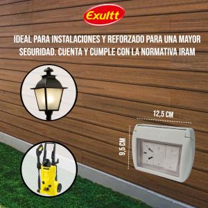TAPA CAPSULADA EXTERIOR MEMBRANA + 1 PUNTO Y TOMA ESPECIAL EXULTT - Vista 3