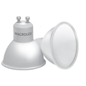 LAMPARA DICROICA LED 5W GU10 DE PVC MACROLED