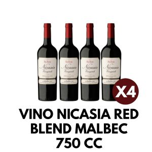 VINO NICASIA RED BLEND MALBEC 750 CC X 4 - Vista 1
