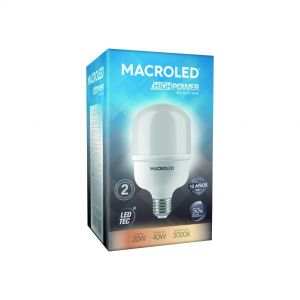 LAMPARA GALPONERA LED 20W E27 MACROLED - Vista 1