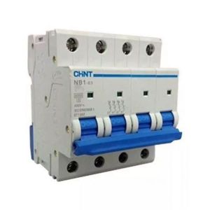 LLAVE TERMICA TETRAPOLAR 4X63A 10KA CURVA B CHINT