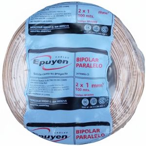 CABLE BIPOLAR PARALELO CRISTAL 1MM X 100 MTS EPUYEN - Vista 3