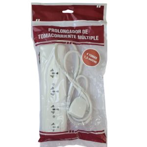 PROLONGADOR ZAPATILLA 4 TOMAS MULTINORMA C/CABLE 1.5 MTS EXULTT - Vista 6