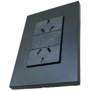 LLAVE ARMADA DOBLE TOMA JELUZ PLATINUM NEGRO - Vista 1