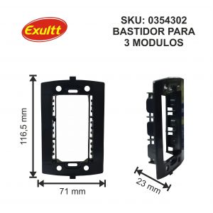 BASTIDOR P/3 MODULOS URBANA (MODELO VIEJO) EXULTT - Vista 2