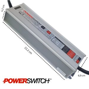 FUENTE LED SWITCHING 12V 12.5A 150W IP67 POWER SWITCH - Vista 5