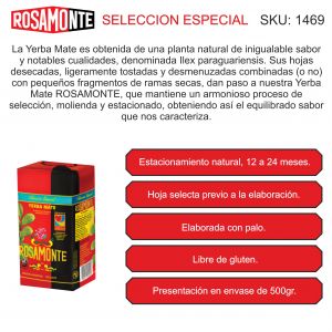 YERBA ROSAMONTE ESPECIAL 500 GR X 5 UNIDADES - Vista 3
