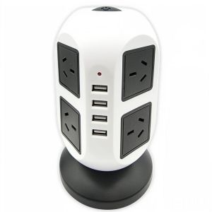 MULTIPLE P/ESCRITORIO 8 TOMAS + 4 USB - CABLE DE 2 M