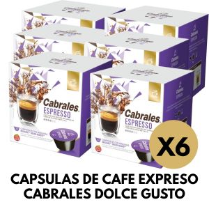 CAPSULAS DE CAFE EXPRESO CABRALES DOLCE GUSTO X 6 CAJAS - Vista 1
